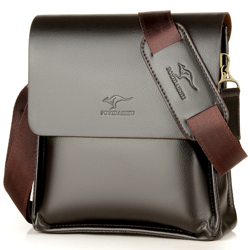 الفاخرة الكنغر العلامة التجارية الجلود حقيبة ساعي رجل يد الصدر Crossbody حقيبة للرجال الأعمال حقيبة كتف صغيرة الصيف الذكور حقيبة