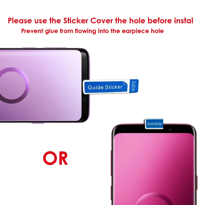 Akcoo Note 9 screen protector with nano liquid UV glue for Samsung Galaxy S8 S9 Plus S7 S6 edge note 8 full glue glass protector