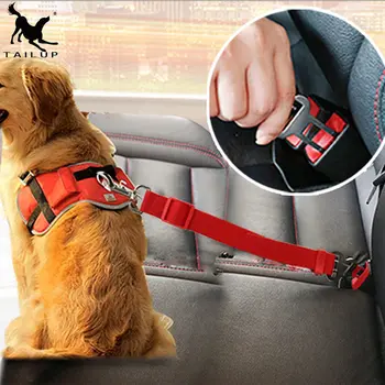 

Hachikitty Dog car seat belt safety protector travel pets accessories dog leash Collar breakaway solid car harness py0006