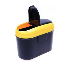 1 шт. 10L Автомобильная корзина для мусора ABS откидная крышка многофункциональный отсек модные перчатки коробка Автомобильная корзина для мусора хранения может бочка Держатели