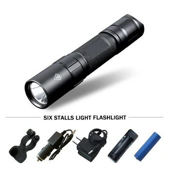 

military flashlight tactical torch flashlight 18650 self defense waterproof flash light spotlight hunting lampe torche zaklamp