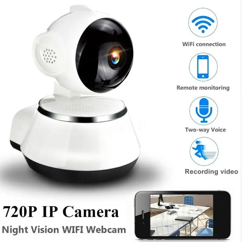 

Home Security IP Camera Wireless Smart WiFi Camera WI-FI Audio Record Surveillance Baby Monitor HD Mini CCTV Camera 720p