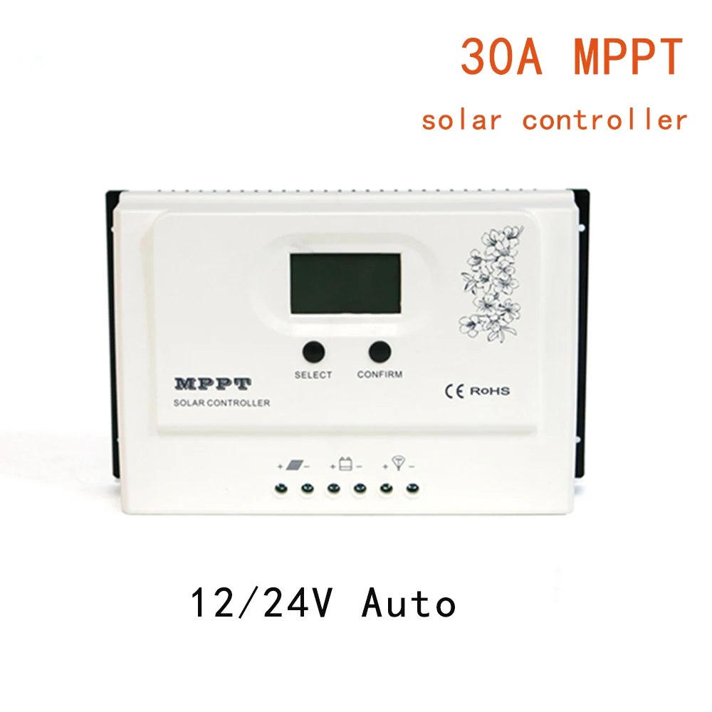

MAYLAR MPPT 30A Solar Charge Controller 12V 24V Auto for Max. DC 150V Input PV Battery Regulator with RS485 wifi and USB 5V3A
