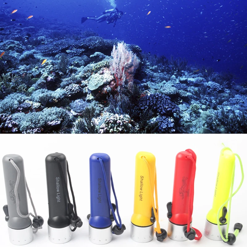 

2000Lumens LED Waterproof Amphibious Diving Flashlight underwater Flash Light Torch Or For Road Lighting