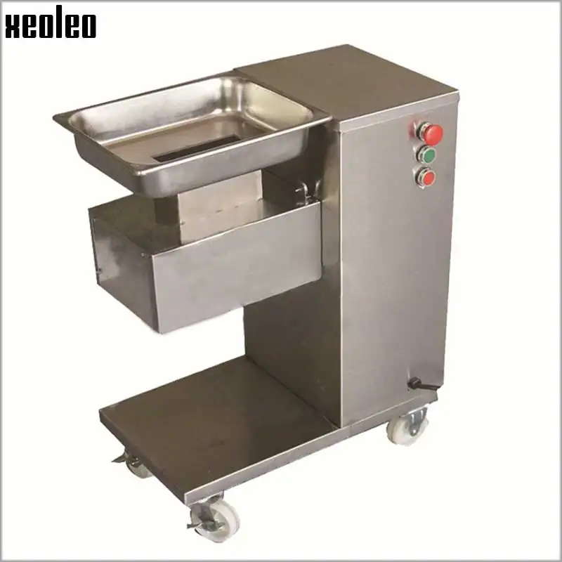 Xeoleo Commercial Meat Cutter Machine 500kg/h Stainless Steel Meat