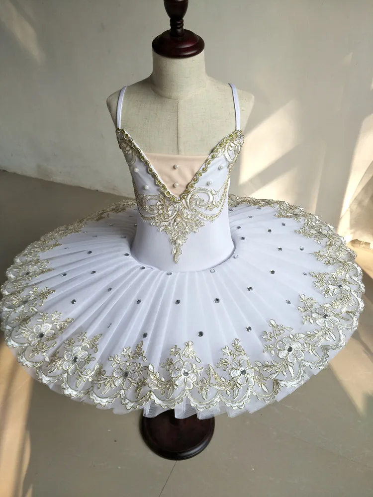 

White Children's Ballet Tutu dance Dress costumes Swan Lake Ballet Costumes Kids Girls Stage wear Ballroom dancing Dress