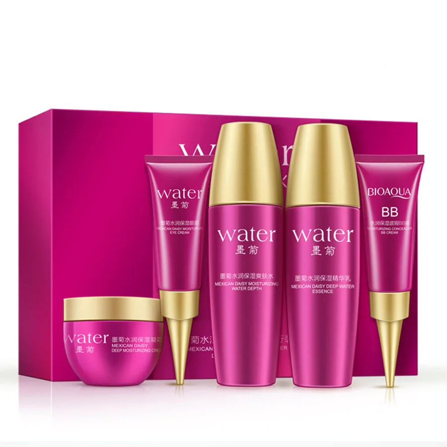 BIOAQUA Daisy 5pcs Skin Care Sets Cleanser Daisy Essence Acne Treatment