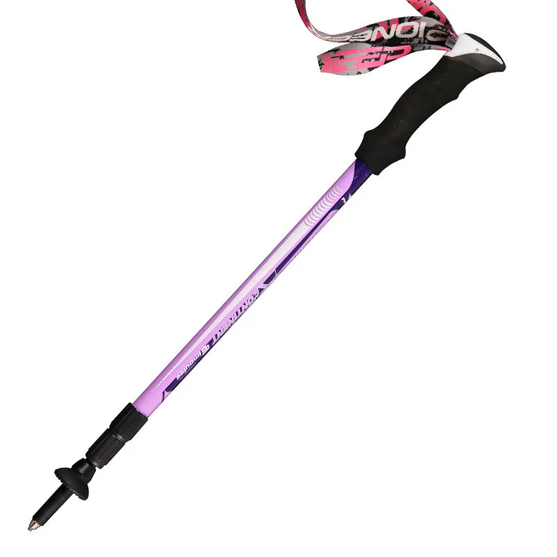 1 pc/pair PIOMEER de viaje al aire libre Camping ultraligero 3 colores Trekking senderismo de fibra de carbono palo Alpenstock Ultrashort Rod