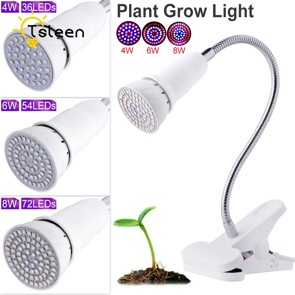Tsleen ЕС США растет свет E27 Винт Интерфейс лампа База с независимыми переключатель Крытый садовые растения растут flowerl лампа