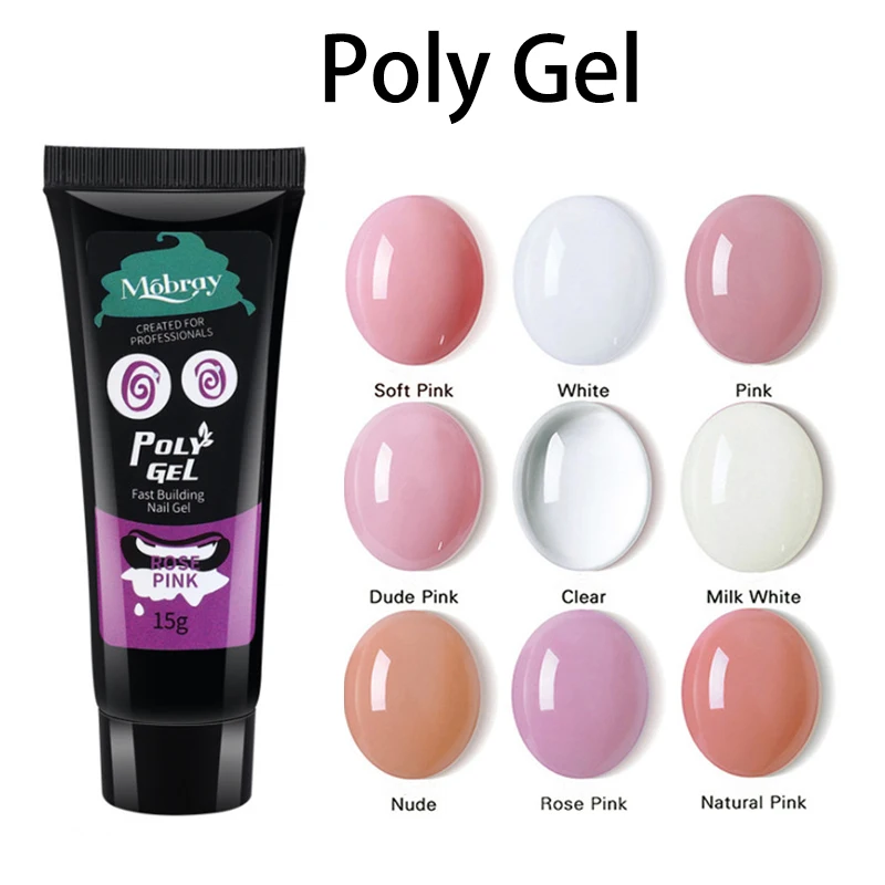 

1 PCS 15g Soak Off Poly Gel Polish Extend Builder UV Polygel Acrylic Gellak Camouflage Manicure Jelly Polish for Nail Art Design