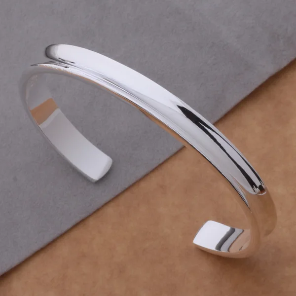 

Trendy Jewelry Sterling Silver Bracelet &Bangles Party Unisex Gift AS064