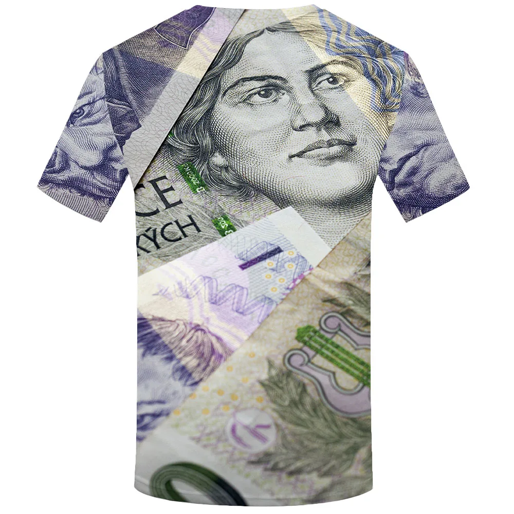KYKU Money t Shirt мужские футболки с рисунком 3d Чешский край аниме одежда Harajuku рубашка