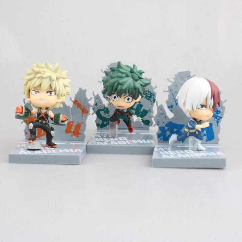 Мой герой Академии действие Midoriya Izuku Bakugou katsuki Todoroki шото мультфильм Модель Рисунок 10 см игрушки подарок F7254