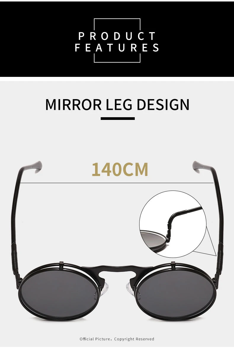 Роскошные круглые солнцезащитные очки для мужчин и женщин, фирменный дизайн, металлические, готический, панк, Ретро стиль, солнцезащитные очки, мужские солнцезащитные очки для мужчин, s очки, оттенок UV400