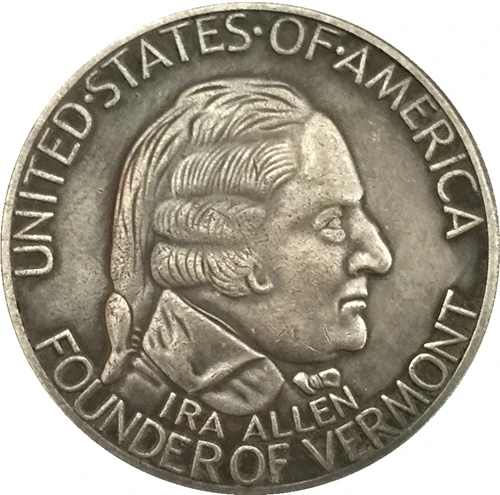 

1927 United States Half Dollar (Vermont Sesquicentennial) coins COPY 30.6MM