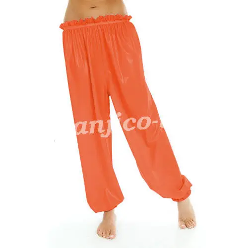 Gummi Latex Rubber Fashion Casual Pantyhose Pants Hosen with Lace Size XXS~XXL |