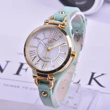 2017 ventas Calientes reloj de señora dress mini reloj, Ocasional de las mujeres de Cuero reloj de cuarzo Analógico reloj de pulsera de las mujeres regalos Reloj Mujer
