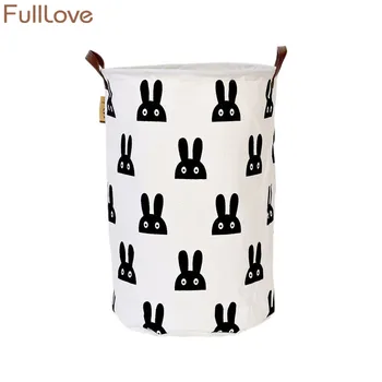

FullLove 50*40cm Black Batman Print Storage Basket Nordic Dirty Clothes Toys Clothing Organizer Laundry Storage & Organization