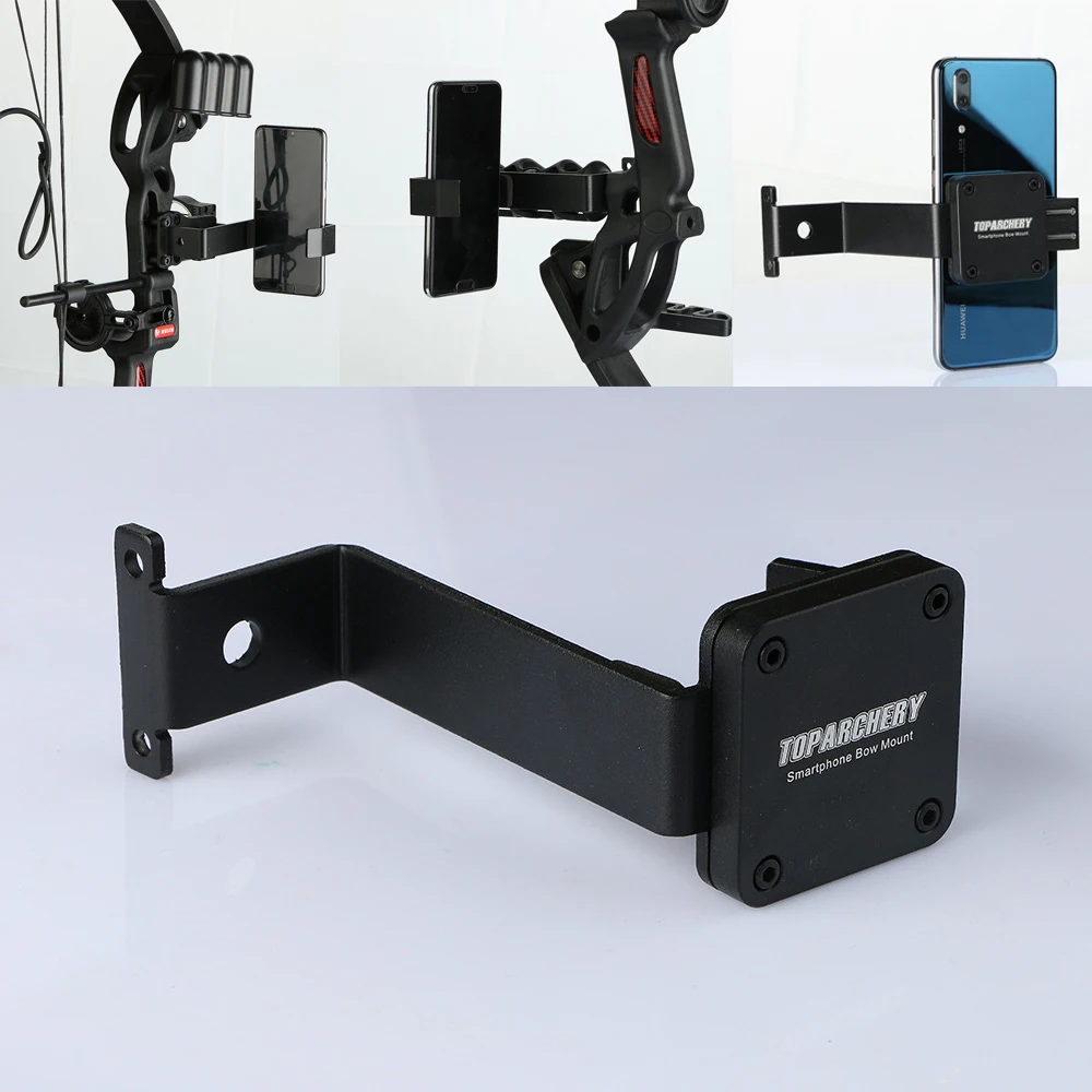 

Bow-Mount Smartphone Phone Holder Bracket for Compound Recurve Bow Archery Hunting Shooting