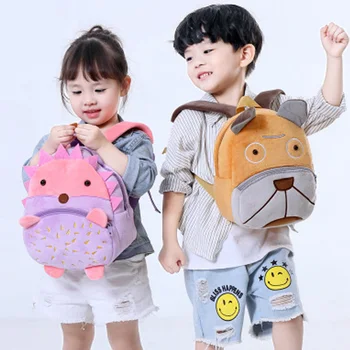 

2019 3D Cartoon Plush Children Backpacks kindergarten Schoolbag Animal Kids Backpack Children School Bags Girls Boys Backpacks