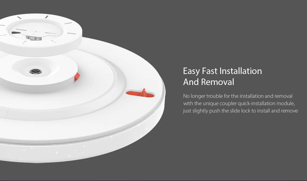 Xiaomi Yeelight JIAOYUE 650 потолочный свет WiFi/Bluetooth/APP умное управление окружающий Светодиодная лампа для потолка свет 200-240 В