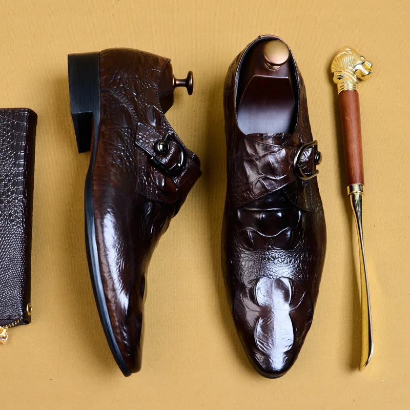 QYFCIOUFU Новые Классические мужские классические туфли на застежке свадебные из