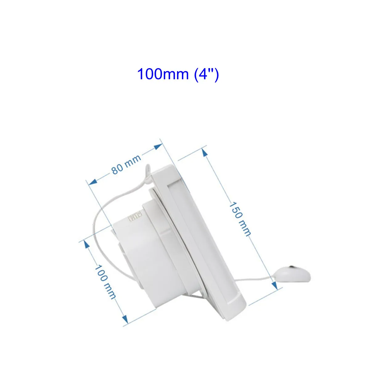 Водонепроницаемая Бесшумная вытяжка для ванной комнаты, вытяжной вентилятор, сильный вентилятор для кухни, для унитаза, вентиляционные вентиляторы, 4 дюйма, 6 дюймов - Цвет: 100mm