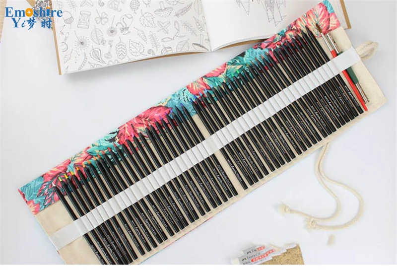 Emoshire Pencils handmade canvas cloth curtains hole pencils pencils (4)