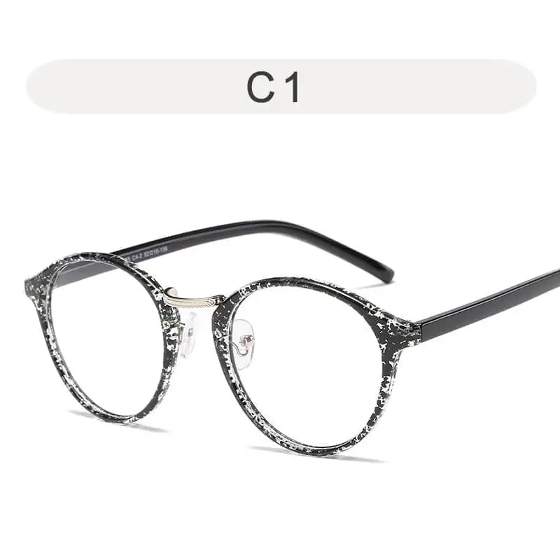 NerZhul Женские Ретро оправа для очков от близорукости женские очки для глаз винтажные оптические очки по рецепту прозрачная оправа - Цвет оправы: C1