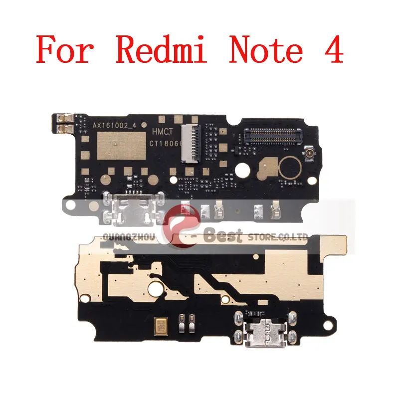 USB порт зарядное устройство док-разъем гибкий кабель для Xiaomi Note 4X для Redmi Note 4 плата с зарядным портом Замена