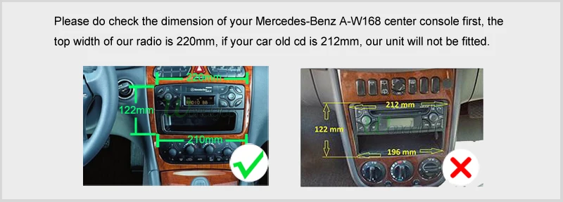 Excellent For Benz CLK W209 W203 W168 W208 W463 W170 Vaneo Viano Vito E210 C208 Car DVD player with GPS Radio stereo two DIN Audio USB STW 1
