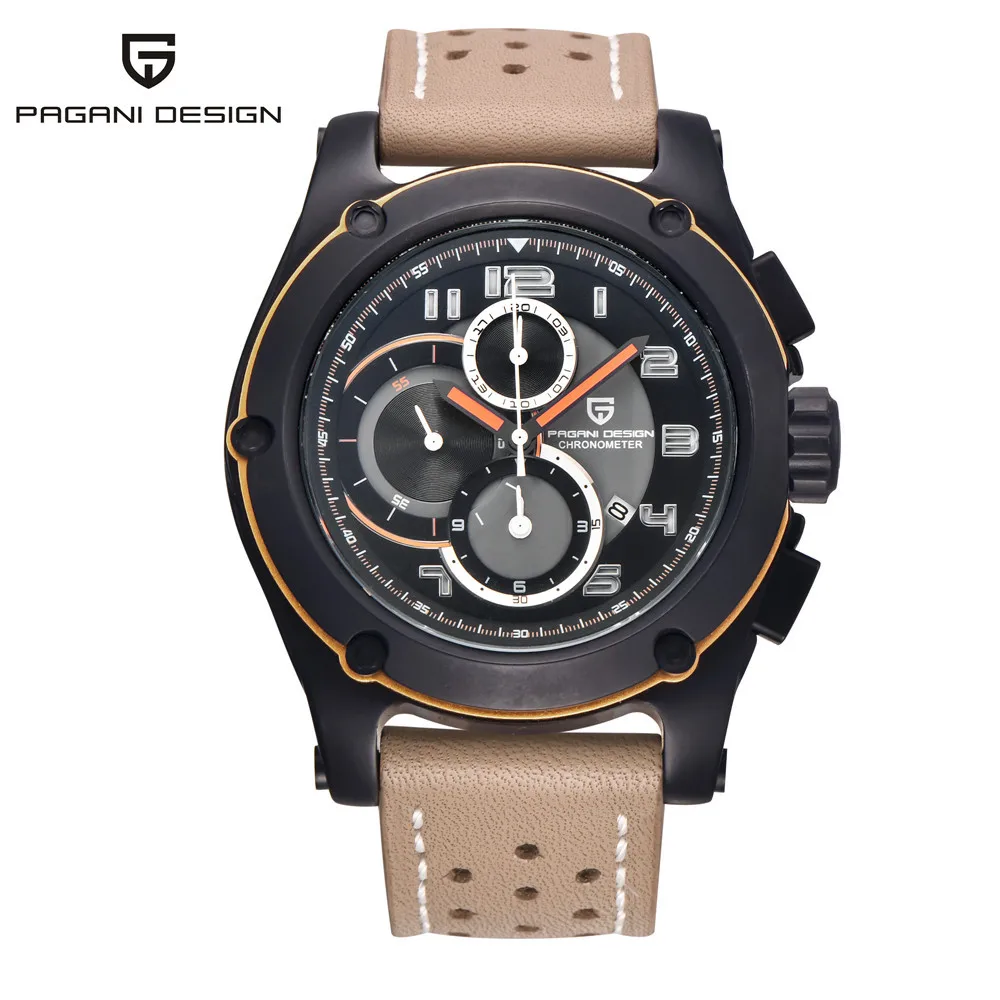 Pagani Design Genuine Men Watches Analog Quartz multi-functional Sport Watch Luxury Brand Wristwatches relogio masculino