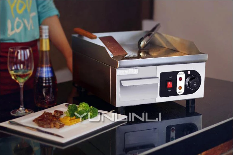 Bife de Aço Comercial Elétrica Griddle Equipamento Teppanyaki Inoxidável Grill Pan Eg360a 9 Cheap Grelha e chapa elétricas