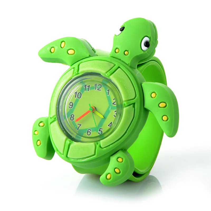 Милые детские часы с 3D мультяшными животными, кварцевые наручные часы, спортивные детские часы с силиконовым ремешком, умные часы для маленьких девочек, студенческие часы