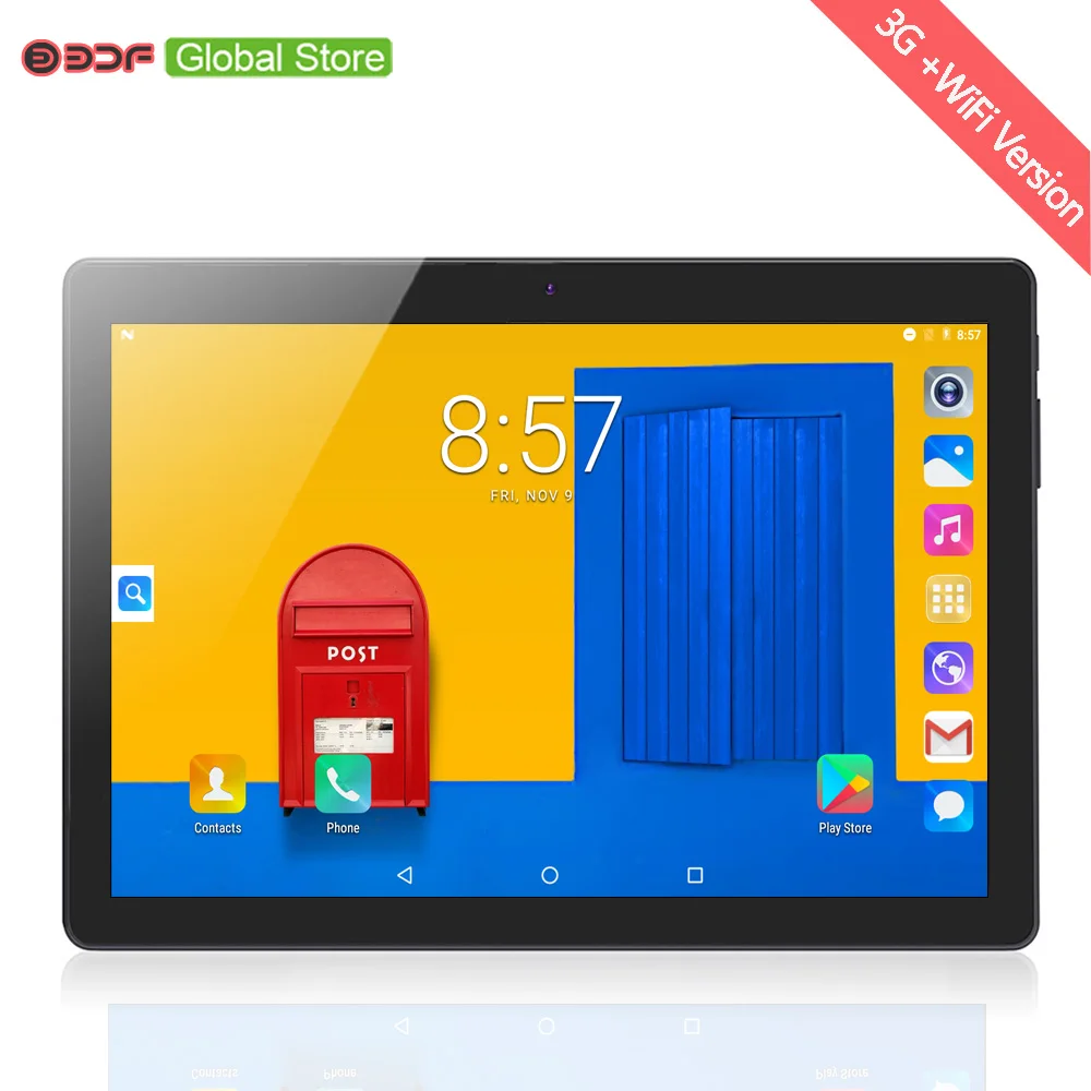 

New 10 inch Android 7.0 Tablet Pc Quad Core 4GB RAM 32GB ROM Tablette Built-in 3G Phone Call Dual SIM Card Tablets PC FM WIFI