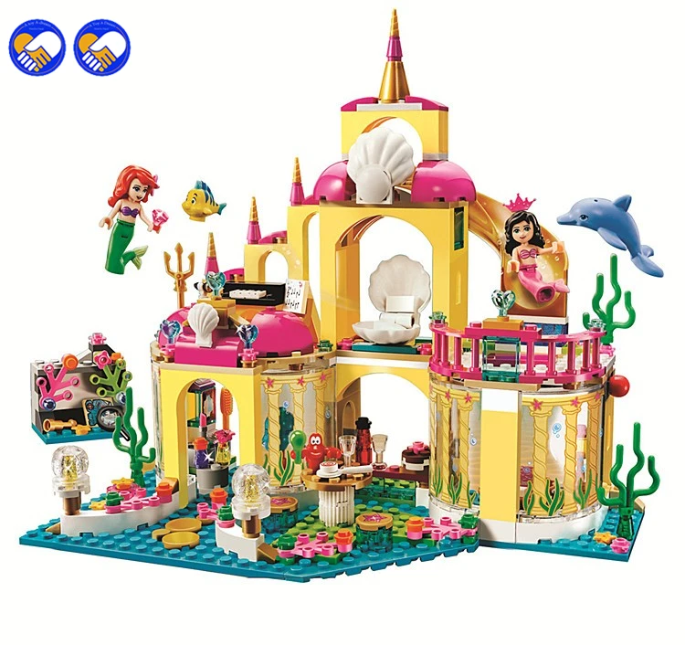 

A toy A dream New SY374 400Pcs Princess Undersea Palace Model Building Kits Blocks Bricks Girl Toy Gift Christmas gift