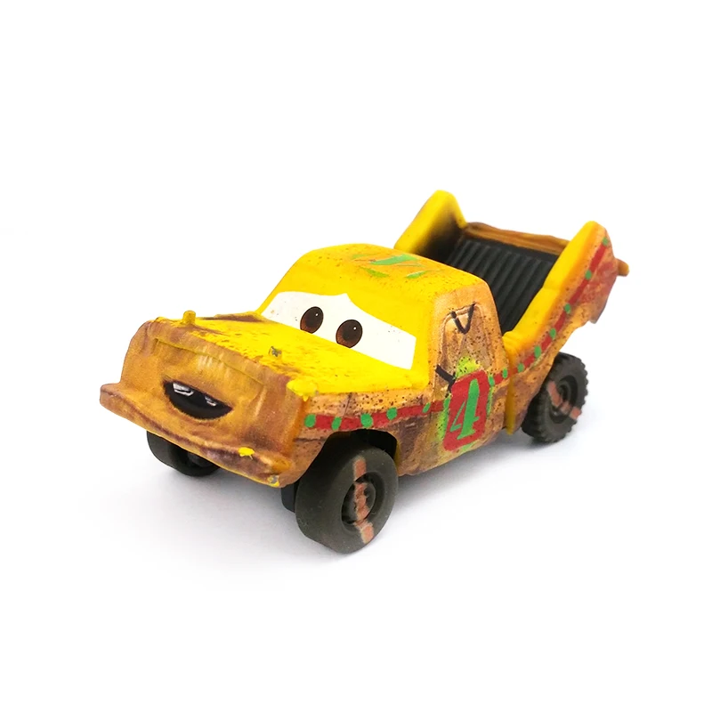 Дисней Pixar тачки 3 № 15 глина Маккуин земля желтый Круз мисс фриттер тормозные вечерние коллекции Дисней 1:55 сплав игрушки автомобили Мальчики Gif