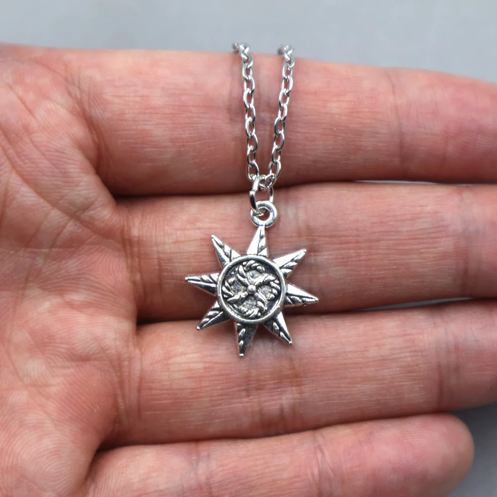 

1pcs Sun Rune Pendant Necklace Jewelry Handmade chain Necklace Gift For Women Dropship Products