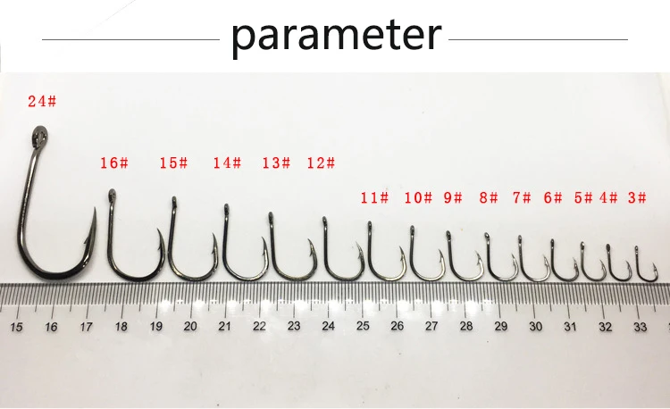30 шт. 3#-15# из высокоуглеродистой стали рыболовный крючок из колючей серии в рыболовных крючках червь пруд Рыболовная Приманка Держатель джиг Отверстие аксессуары Pesca
