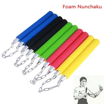 

1pc Chinese Kungfu Foam Nunchakus Hot Martial Art Foam Padded Safe Fitness Nunchakus For Children KungFu Beginners Training Tool