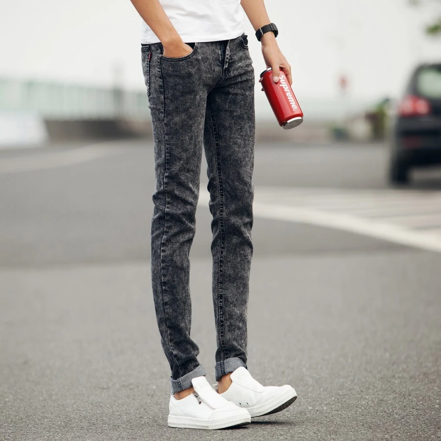 grey skinny jeans men denim pants slim fit pantalones vaqueros hombre jeans homme calca jeans masculina|jean manufacture|pants case - AliExpress