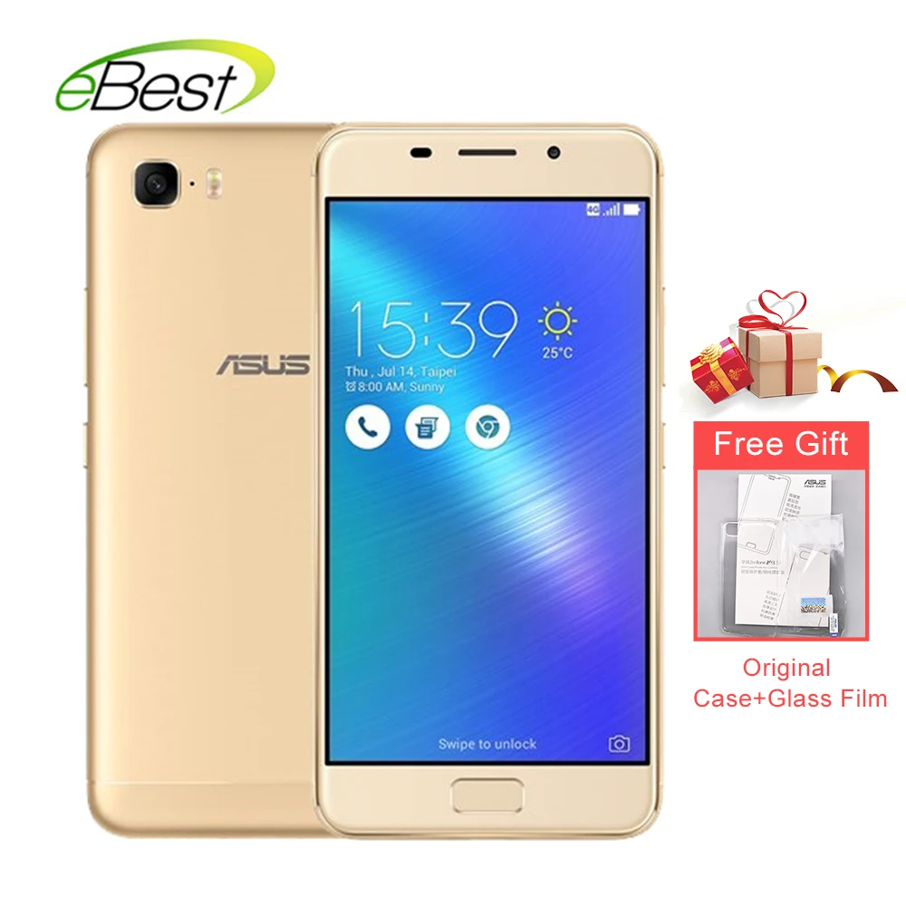 

ASUS Zenfone 3s Max 4G LTD Mobile phone 5.2'' MT6750 Octa Core 3G Ram 64G Rom Android 7.0 5000mAh Touch ID Smartphone