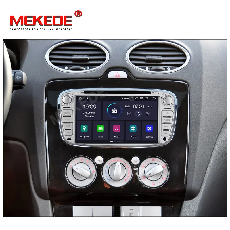 Clearance MEKEDE 2Din Android9.0 4+64G IPS Screen+DSP Car accessories dvd player For FORD/Focus/Mondeo/S-MAX/C-MAX/Galaxy GPS navigation 4