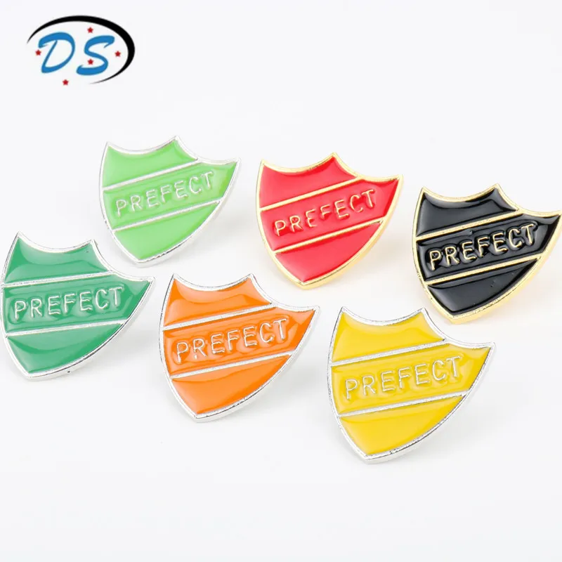 

New Arrival Western School Pin Shield Badge Brooches Student Gift Prefect Brooch Pins Jewelry Kids Christmas Gift