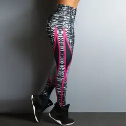 NORMOV модные повседневные Леггинсы с принтом для фитнеса женские сексуальные брюки с высокой талией и принтом бодибилдинга леггинсы для