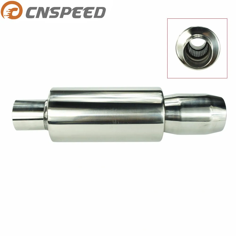Хромированный выхлопной глушитель CNSPEED наконечник труба из нержавеющей стали