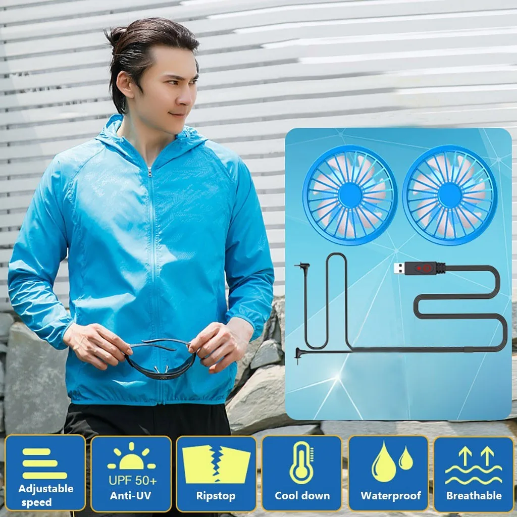 Feitong/женская и мужская охлаждающая куртка с вентилятором; летняя верхняя одежда с кондиционированным воздухом