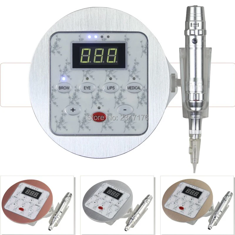 1 комплект цифровой электрический постоянный макияж машина бровей Губы МТС макияж наборы с 10 шт микро иглы татуировки машина комплект