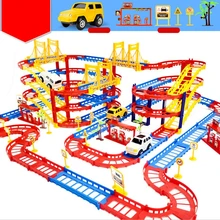 Rail Car Assembly Hot Wheels Brinquedos Electric Speed Track Educational Toys For Children Diy Race Track With Retail Box