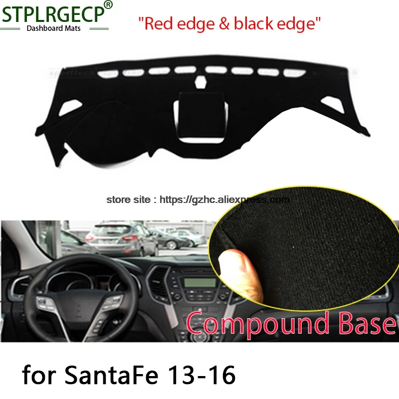 StplrgeCP For Hyundai Santa Fe double layer Car Dashboard Cover Avoid